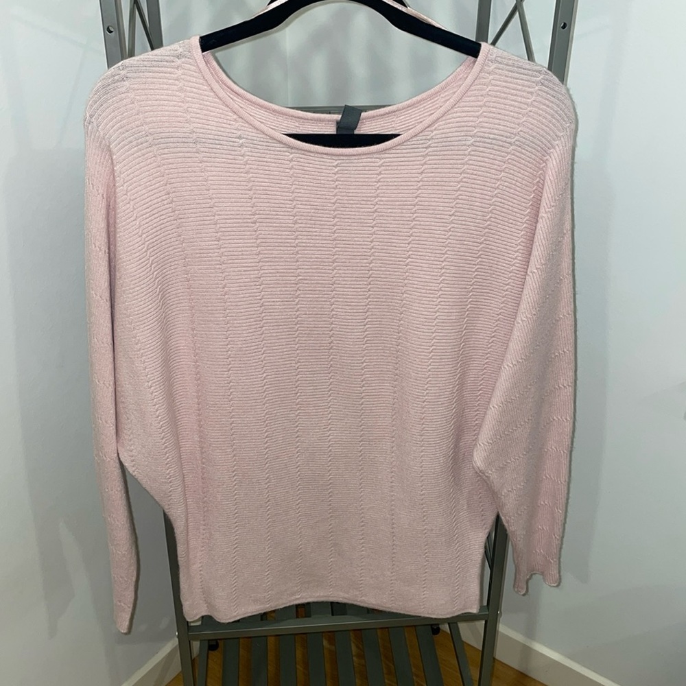 light pink sweater. size small.